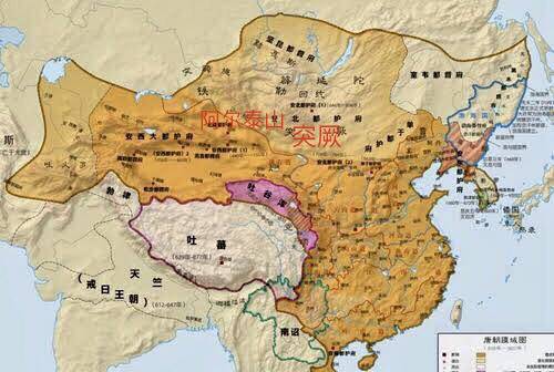 古代突厥國地理位置示意圖在西夏王朝「大白高國」的地理位置